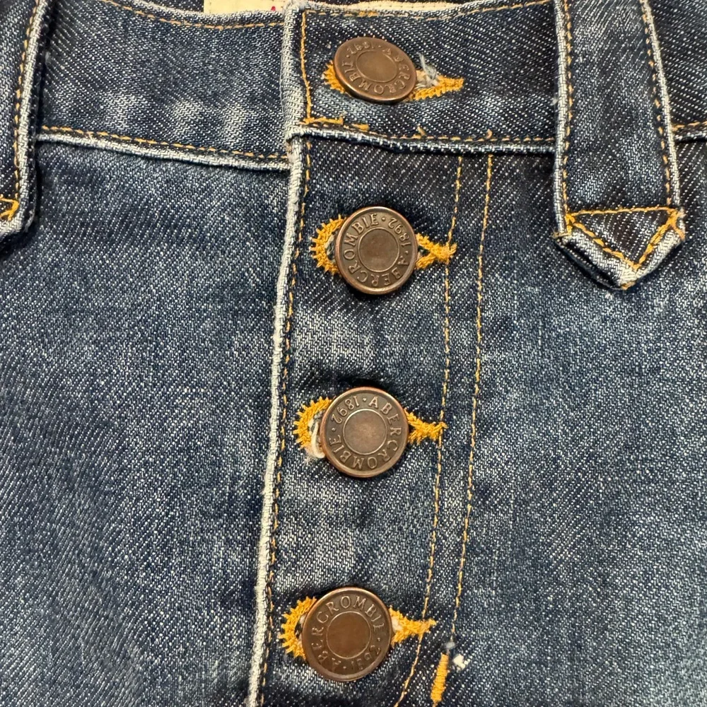 Vintage‎ denim Abercrombie and Fitch button mini skirt